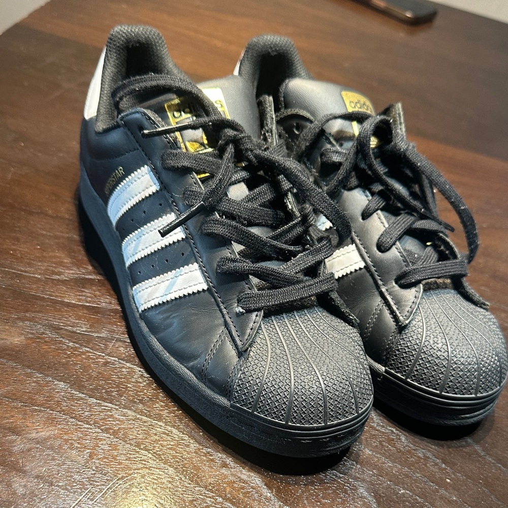 Adidas Superstar Black and White Shoes